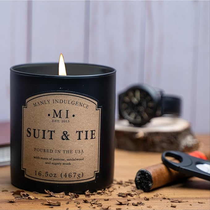 Manly Indulgence Suit & Tie Scented Candles - Image 6