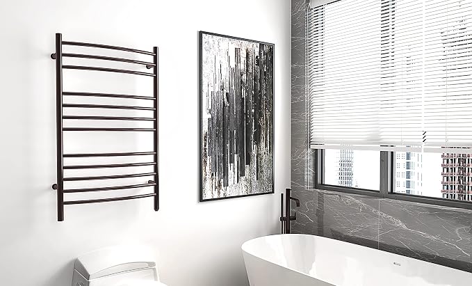 HEATGENE Towel Warmer Venetian Bronze, Electric Hot Towel Rails, Wall-Mounted - Image 8