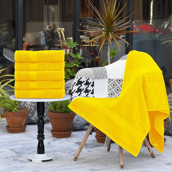 HERCULEAN Large Bath Towels 24 x 50 Pack of 6 | Quick Dry and Highly Absorbent - Image 5