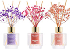 Airkeep Reed Diffuser Set of 3, Lavender Thyme Sandalwood Rose Cherry Blossom by Airkeep