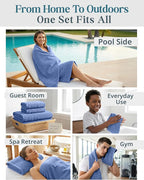 Casa Platino Cotton Bath Towel 18 Piece Set - Image 6