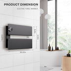 K&KALONZO Electric Towel Warmer, 18.35" W x 14.6" H Wall-Mounted Towel Heater - Image 7