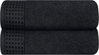 GLAMBURG 100% Cotton 2 Pack Oversized Bath Towel Set 28x55 Inches, Ultra Soft by GLAMBURG