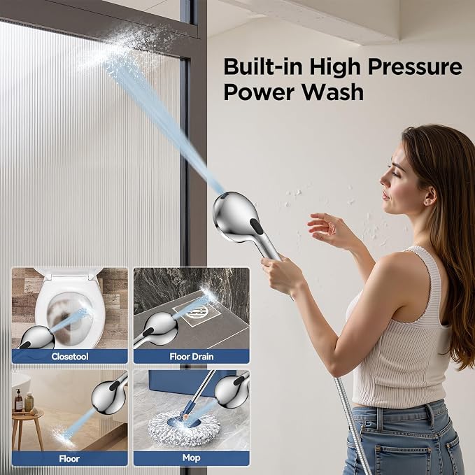 Dual Filtered Handheld Shower Heads Combo, HOPOPRO 15-Mode High Pressure - Image 3