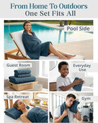 100% Mercerized Cotton Bathroom Towel Sets of 24 - Image 6