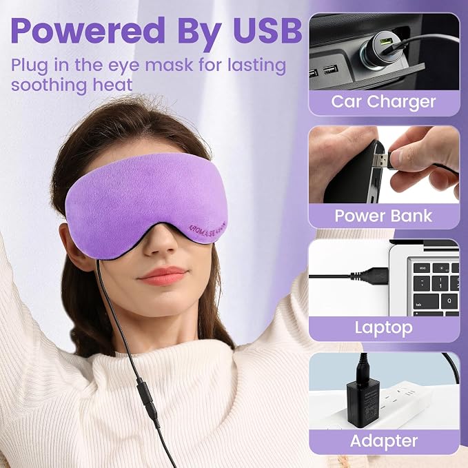 Aroma Season Heated Eye Mask, Warm Eye Compress - Image 4