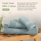 Springtree Home 100% Cotton Bath Towel Set | 6 Piece Set | Absorbent & - Image 4
