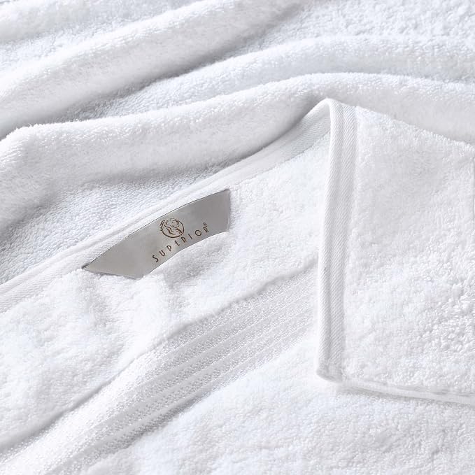 Superior Egyptian Cotton 8-Piece Towel Set, Guest Bath Decor Essentials - Image 5