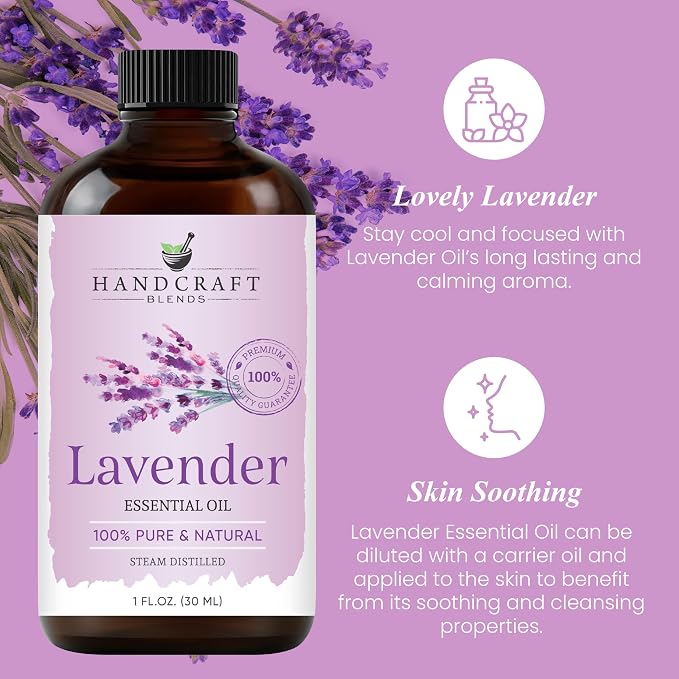 Handcraft Blends Lavender Essential Oil – 1 Fl Oz – 100% Pure and Natural – - Image 4
