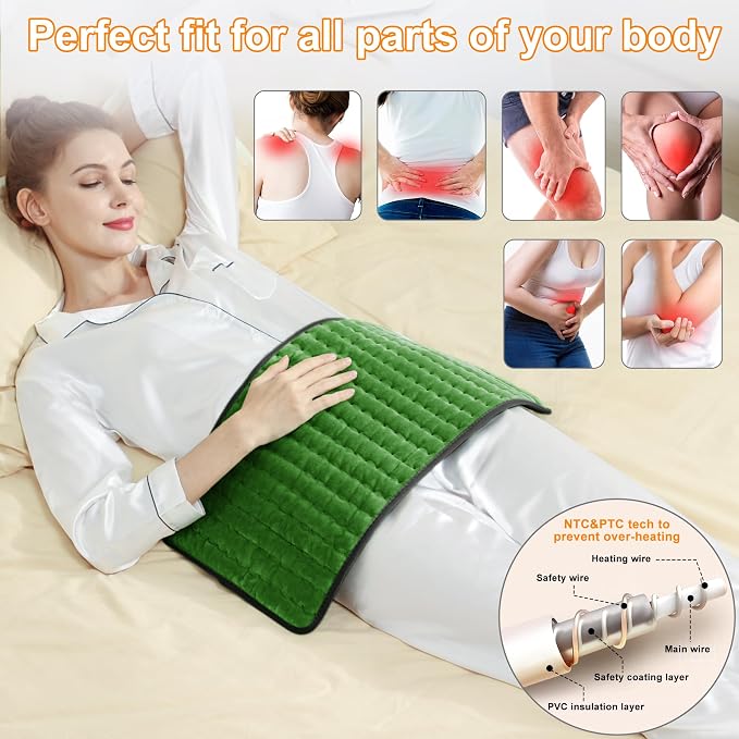 Deepsoon Heating Pad, Electric Heating Pads - Image 2