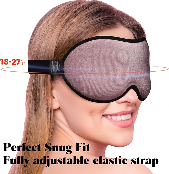 MABAO Weighted Eye Mask for Sleeping, Memory Foam Gentle Pressure Relief - Image 7