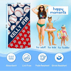 Personalized Beach Towel With Name, Custom Beach Towel with Text, Customized - Image 3