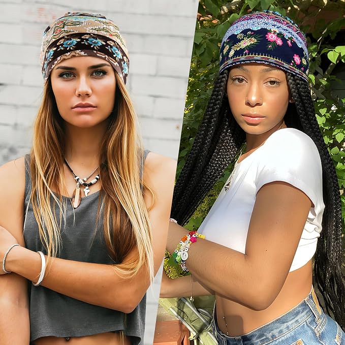 Women's Summer Beanie for Men Hat Boho Hats Adult Dwarf Hats Chemo Cap Cancer - Image 4