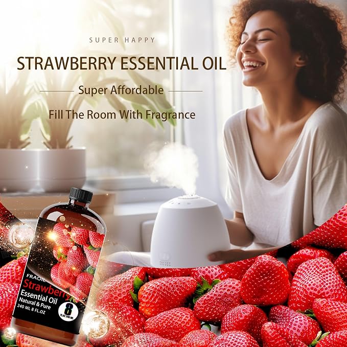 Strawberry Essential Oil, Strawberry Oil 8 Fl Oz 240ML - Image 3