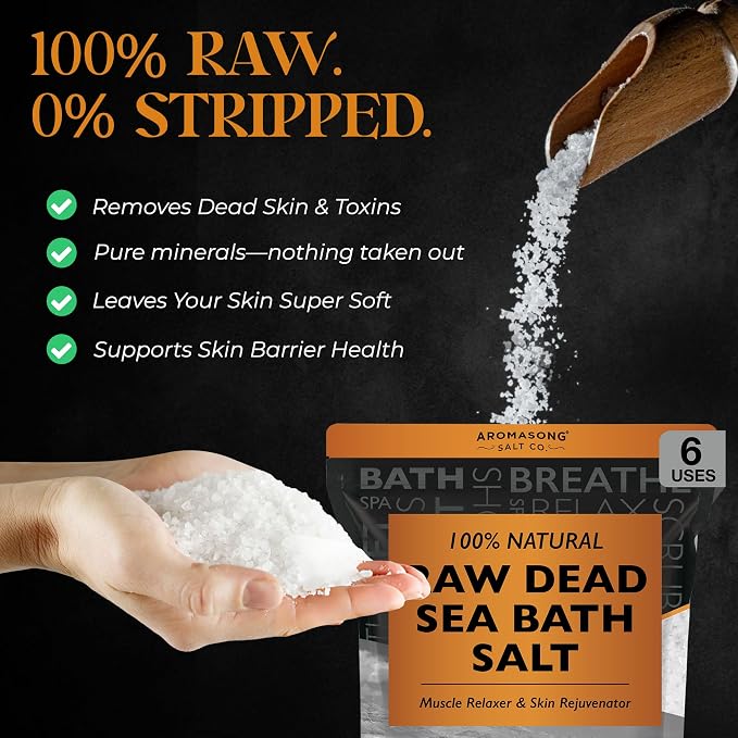 Aromasong Raw Dead Sea Bath Salt - Image 3