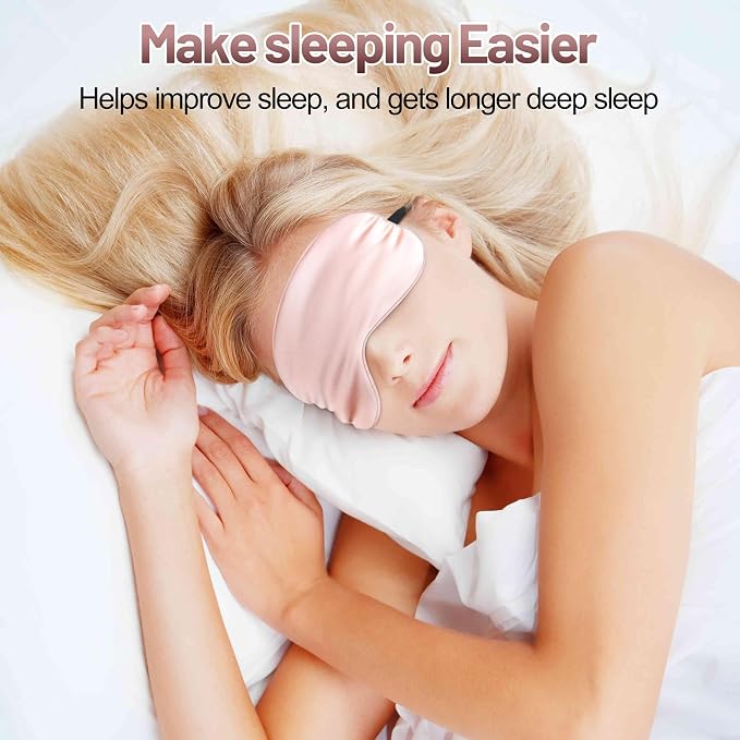 Sleep Mask, Silk Eye Mask for Sleeping - Image 2