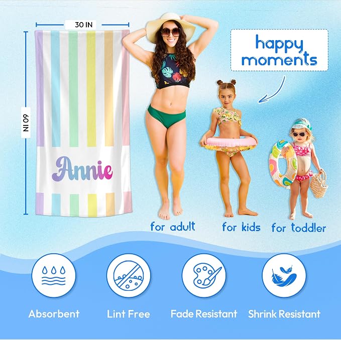 JML Personalized Beach Towel - Image 3