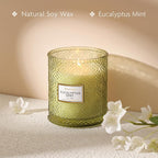 Eucalyptus Mint Scented Candles, Large Natural Soy Candle, 88 Hours Burning Time - Image 3