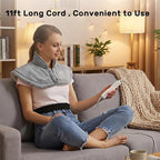 Extra Large Heating Pad for Neck, Back Pain Relief, 3 Heat Settings, 11 ft Long - Image 6