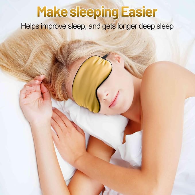 Sleep Mask, Silk Eye Mask for Sleeping - Image 2