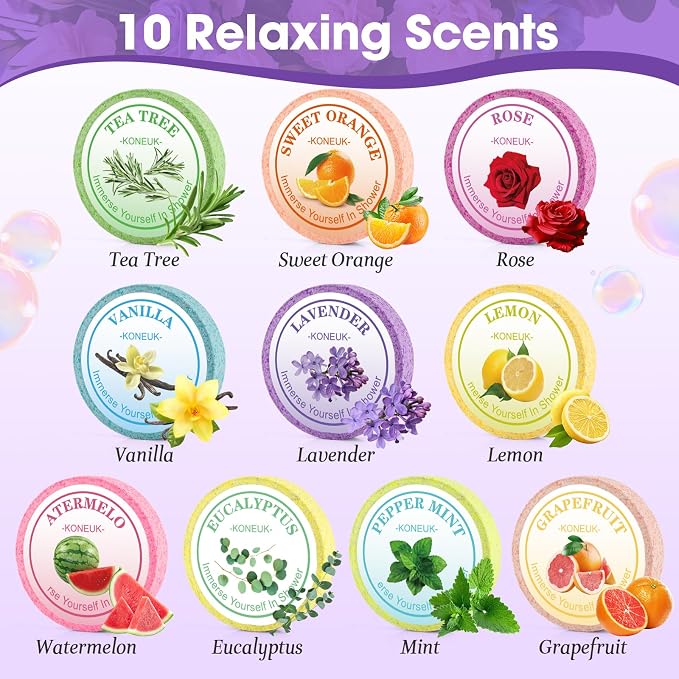 10 Pack Shower Steamers Aromatherapy Gifts - Image 3