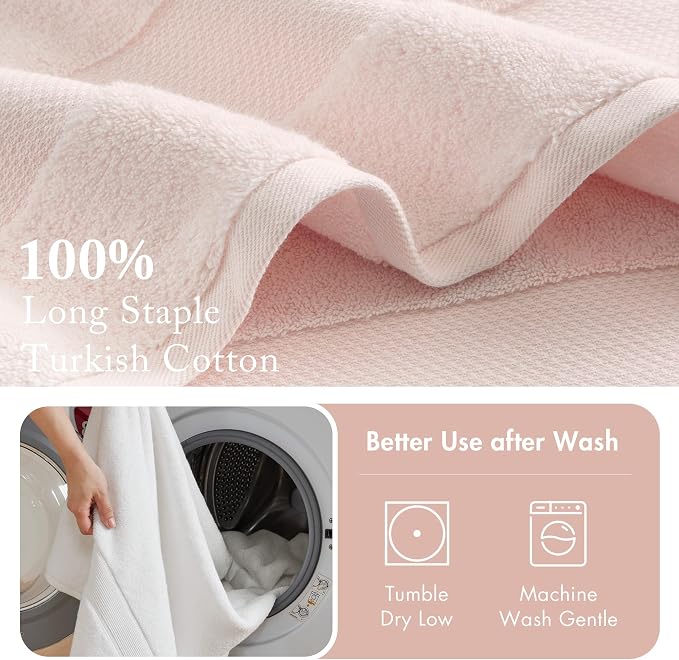 Madison Park Turkish 100% Cotton 600Gsm Luxury Premium Thick Soft Absorbent - Image 5