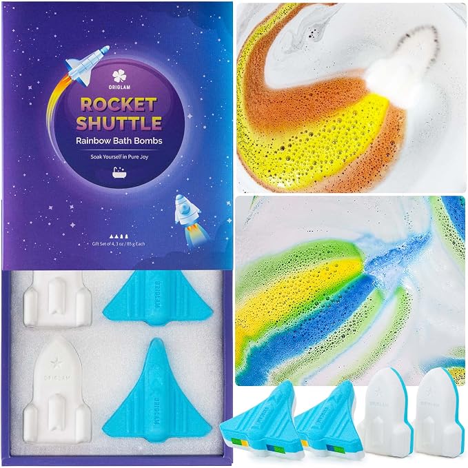 ORIGLAM Space Rocket Bath Bombs by Unknown