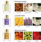 Airkeep Reed Diffuser Set of 3, Cinnamon Vanilla Lavender Field Moroccan Amber - Image 3