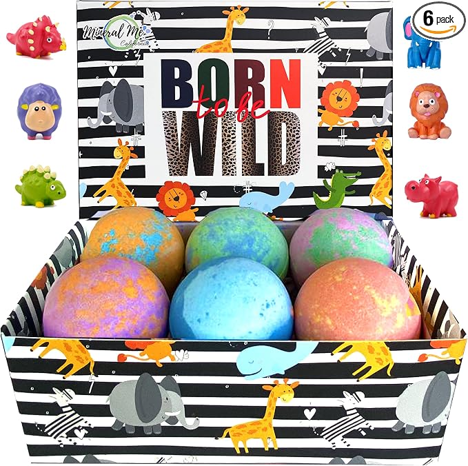 Bath Bombs for Kids with Surprise Inside by MineralMeCalifornia