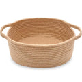 ABenkle Small Basket with Handles, Boho Decorative Rope Woven Dog Cat Toy by ABenkle