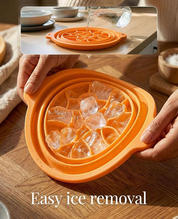 Face Ice Bath Bowl with Built-in Ice Tray, Foldable Silicone Face Bowl - Image 7