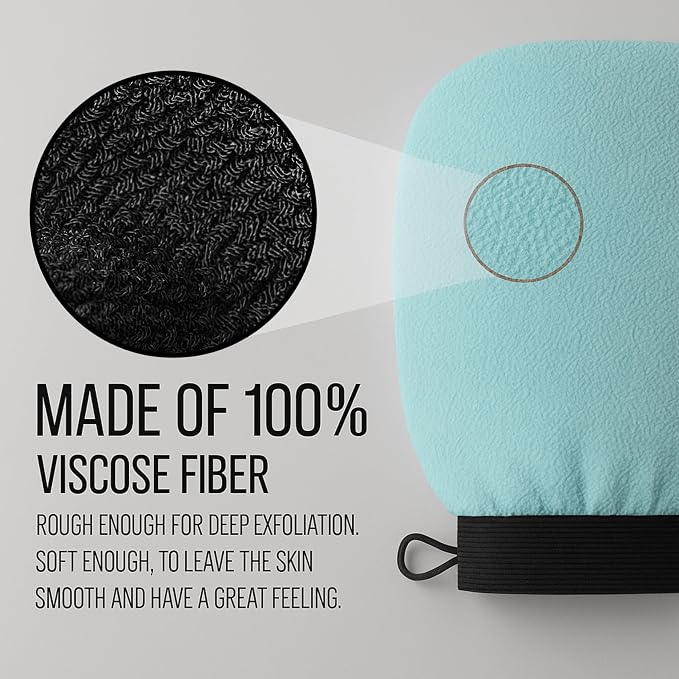 Exfoliating Glove for Shower – Dual-Sided Scrubber Mitt – Deep Exfoliation - Image 9