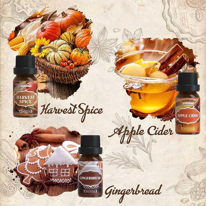 Autumn Spice Essential Oils Set, ARVIDSSON Fall Essential Oil - Image 4