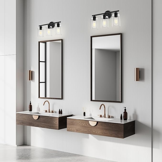 Espird Bathroom Vanity Light Fixtures Matte Black Bathroom Lighting Fixture - Image 7