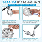 EVERGLOW High-Output Shower Filter, 100% Removes Chlorine, Moisturizes Dry - Image 7