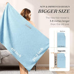 Microfiber Hair Towel Wrap Turban 2 Pack Large | Super Absorbent Quick Dry & - Image 2