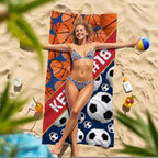 Personalized Beach Towel With Name, Custom Beach Towel with Text, Customized - Image 7