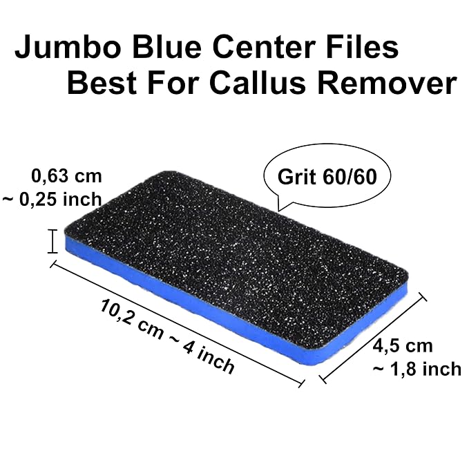 New AMT 12 PCS Pedicure Foot File Grit 60/60, Nail Files - Image 2