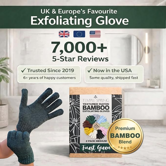 Temple Spring Shower Gloves Exfoliating - Image 7