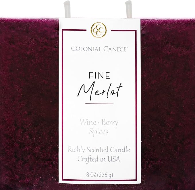 Colonial Candle Fine Merlot Scented Candle Jar, Highly Fragranced Candles - Image 5