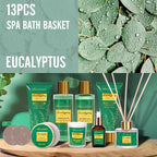 Gift Baskets for her, Spa Gifts for Women-13pcs Eucalyptus At Home Spa Kit - Image 2