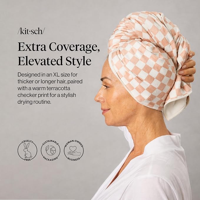 Kitsch Plush Microfiber Hair Towel Wrap - Image 2