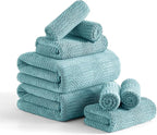 8 Piece Bath Towel Set-2 Oversized Bath Sheets, 2 Hand Towels, 4 by Ycosy