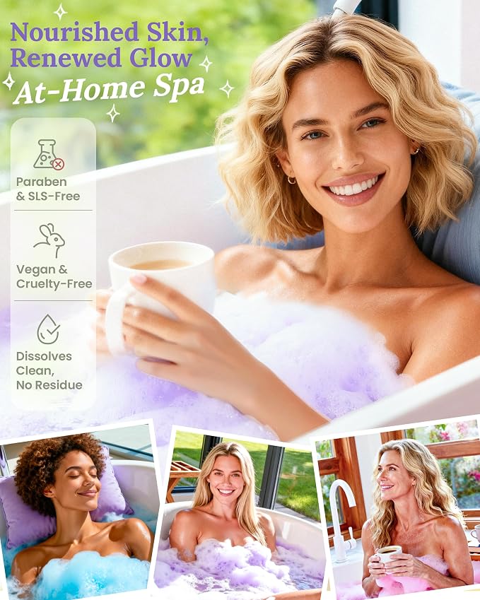 Hemp Oil Bath Bombs Women Gift Set, 24 Pack Natural Bubble Bath Spa Kit - Image 3