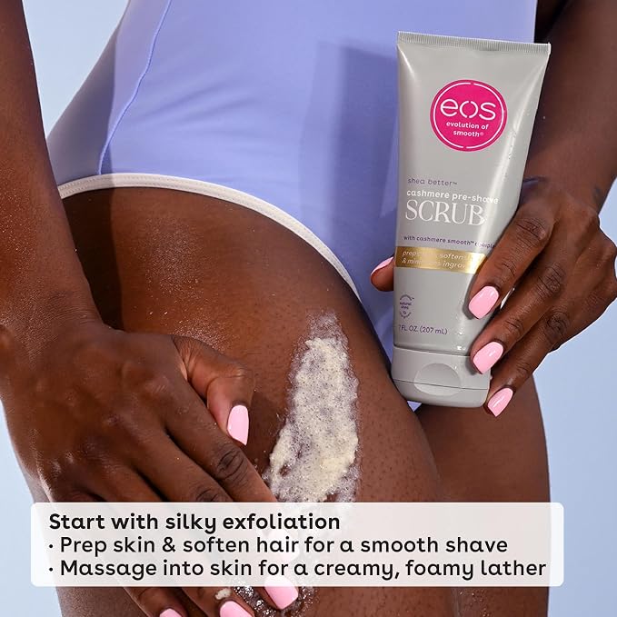 eos Cashmere Skin Collection Pre-Shave Scrub - Image 3