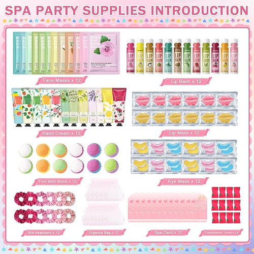 120 PCS Spa Party Supplies for Girls & Women, Spa Party Favors Include Face - Image 2