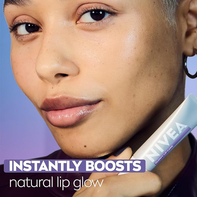 NIVEA Glowy Lips, Vegan Lip Balm - Image 3