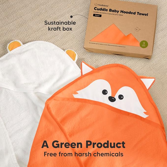 KeaBabies Hooded Baby Towel for Newborn - Image 8