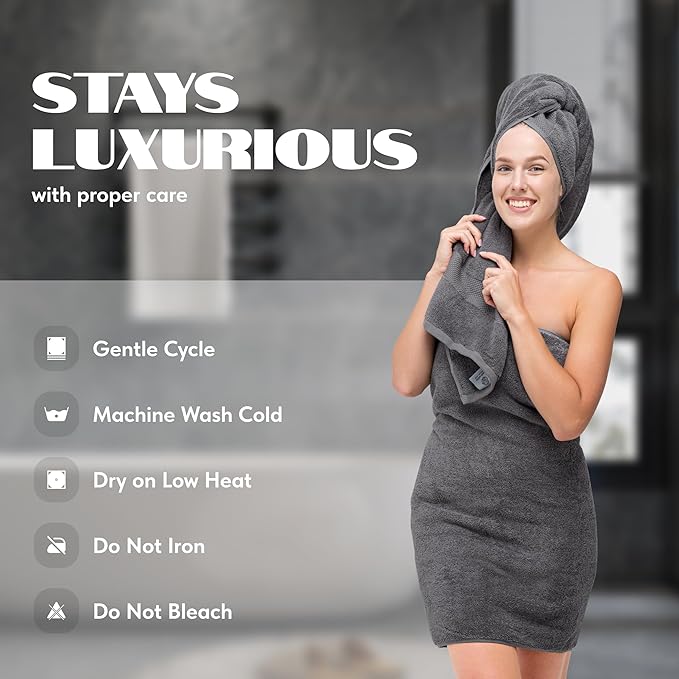White Classic Wealuxe Grey Towels - Image 6