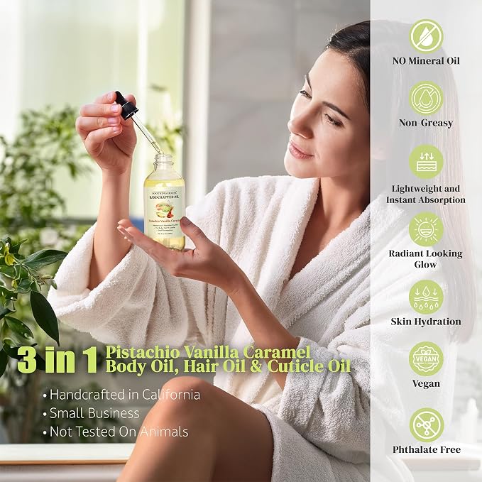 Pistachio Vanilla Caramel Body Oil - Image 4